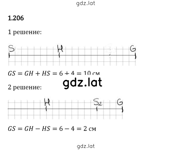 Решение задания № 1.206 — страница 1