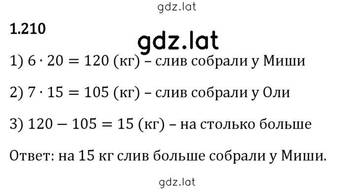 Решение задания № 1.210 — страница 1