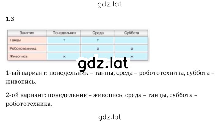 Решение задания № 1.3 — страница 1