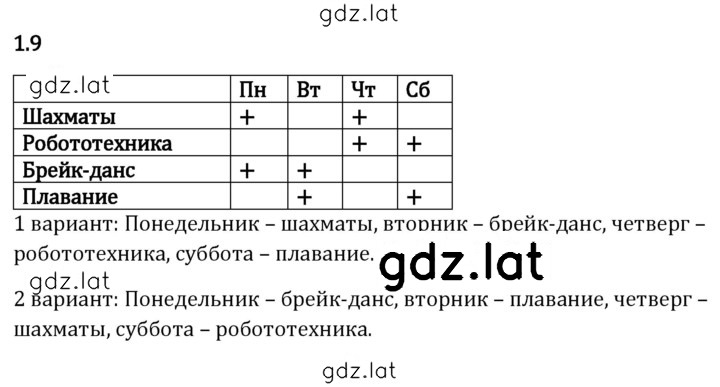 Решение задания № 1.9 — страница 1