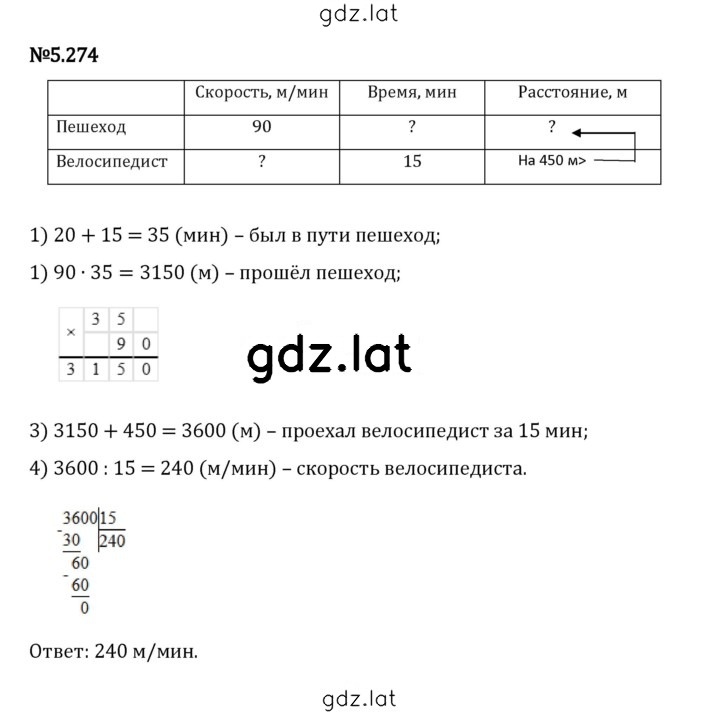 Решение задания № 5.274 — страница 1