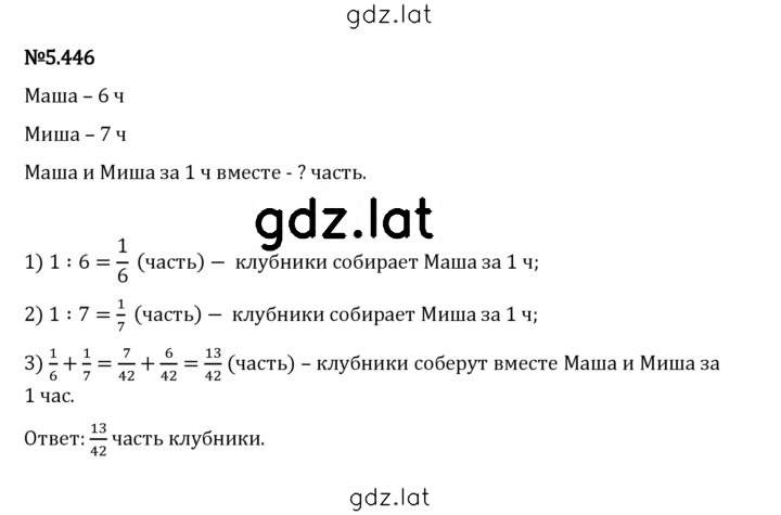 Решение задания № 5.446 — страница 1