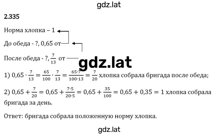 Решение задания № 2.335 — страница 1