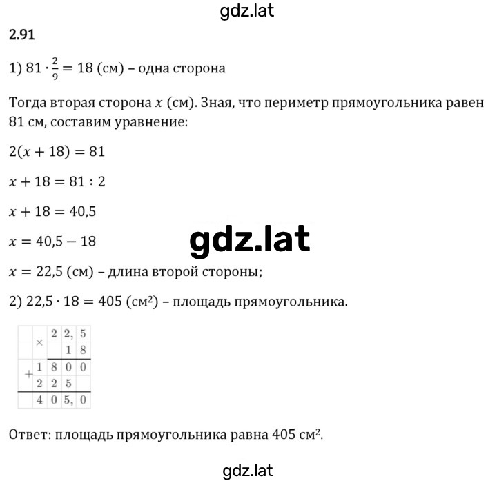 Решение задания № 2.91 — страница 1