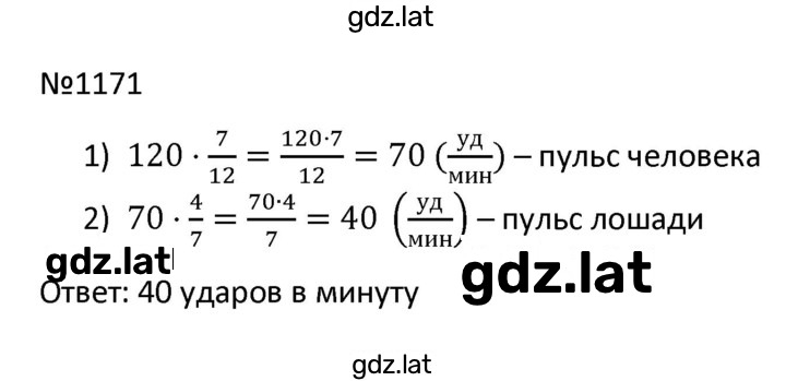 Решение задания № 1171 — страница 1