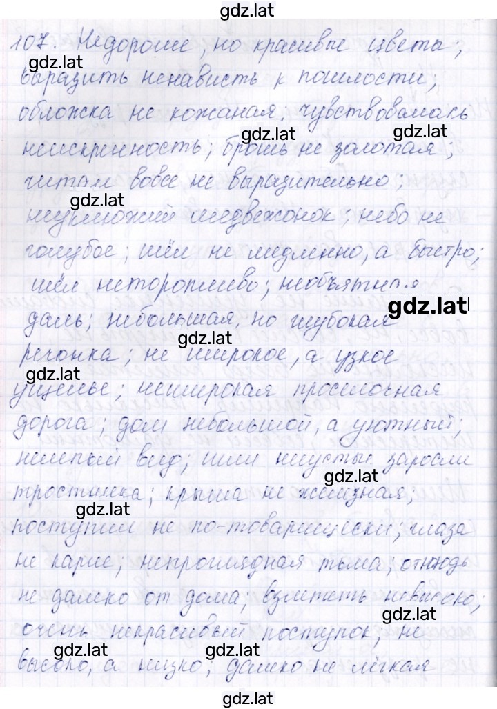 Решение задания № 107 — страница 1