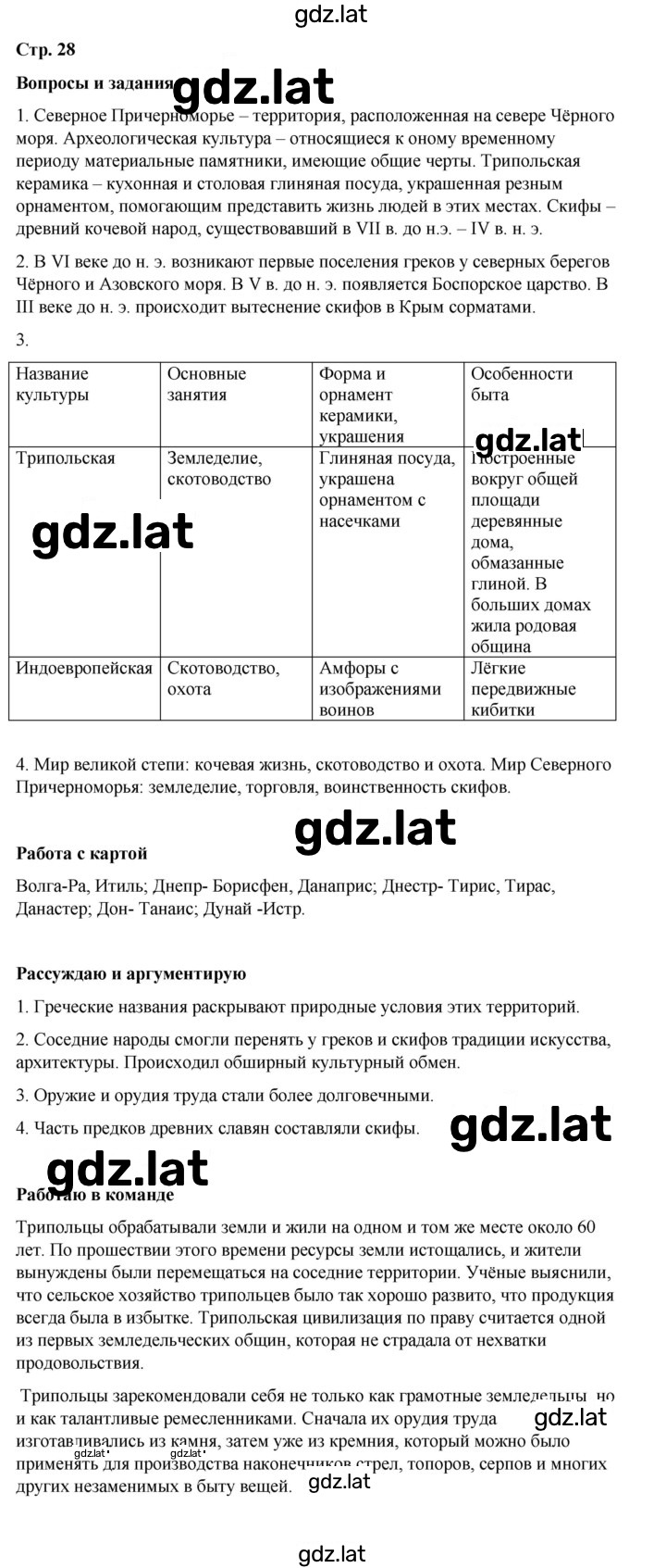 Решение задания № стр.28 — страница 1