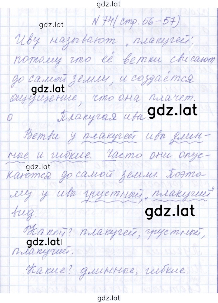 Решение задания № 74 — страница 1