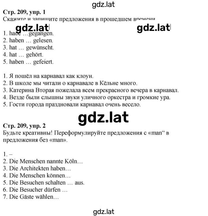 Решение задания № 209 — страница 1