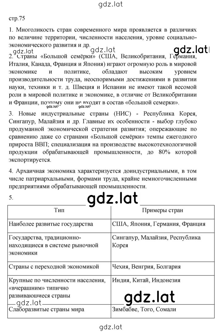 Решение задания № 75 — страница 1