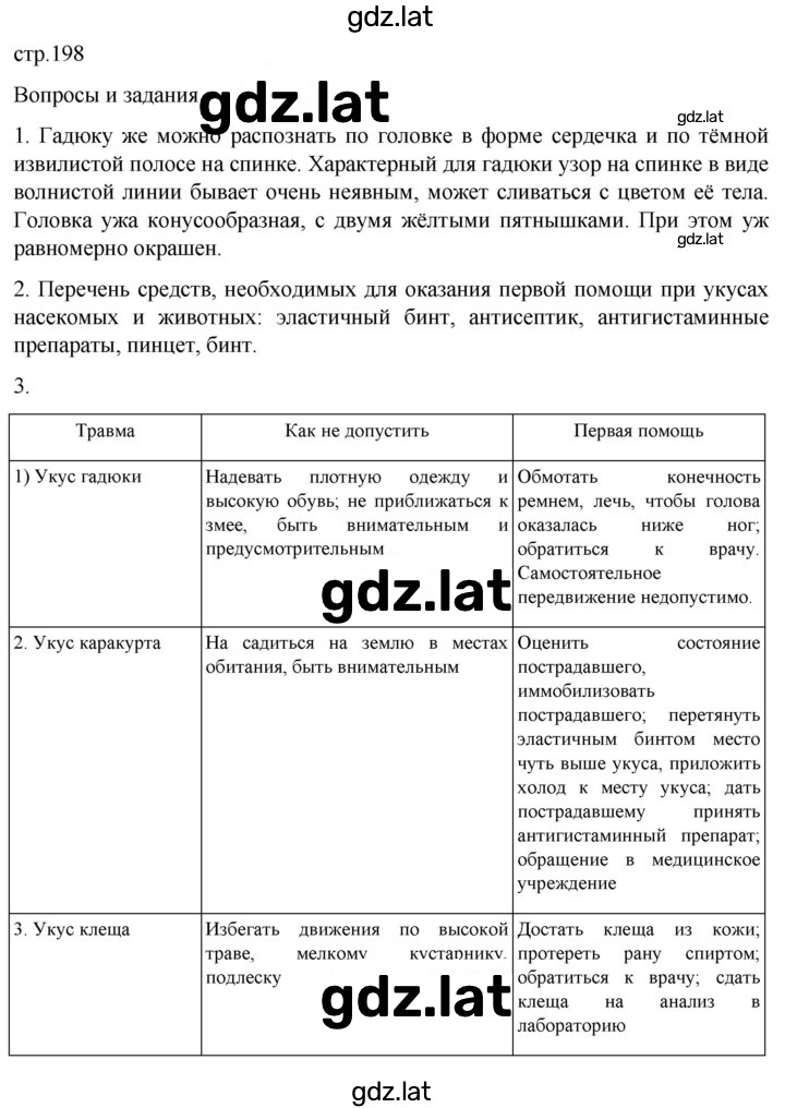 Решение задания № 198 — страница 1